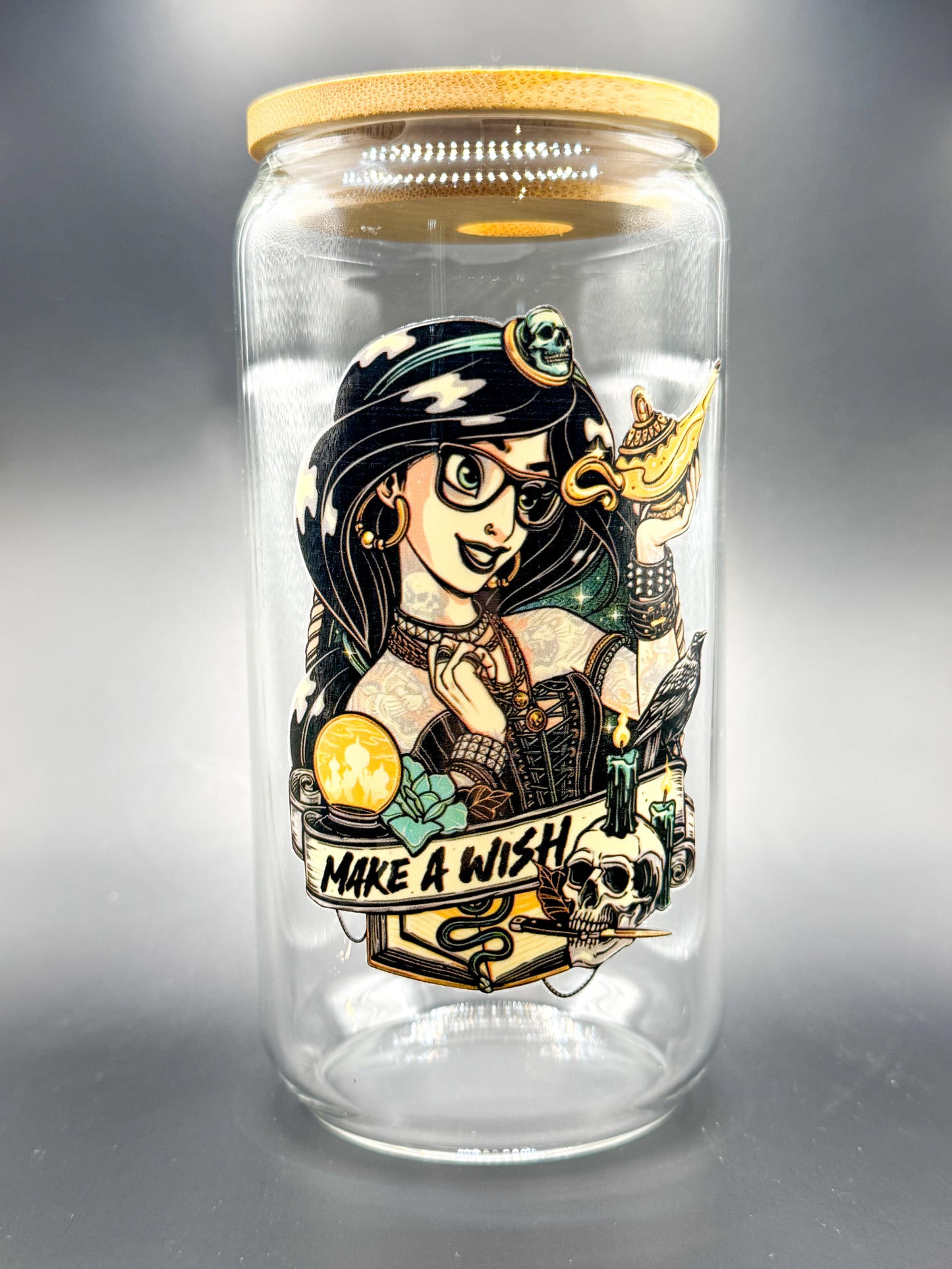 Jasmine Alternative Princess 16oz glass can