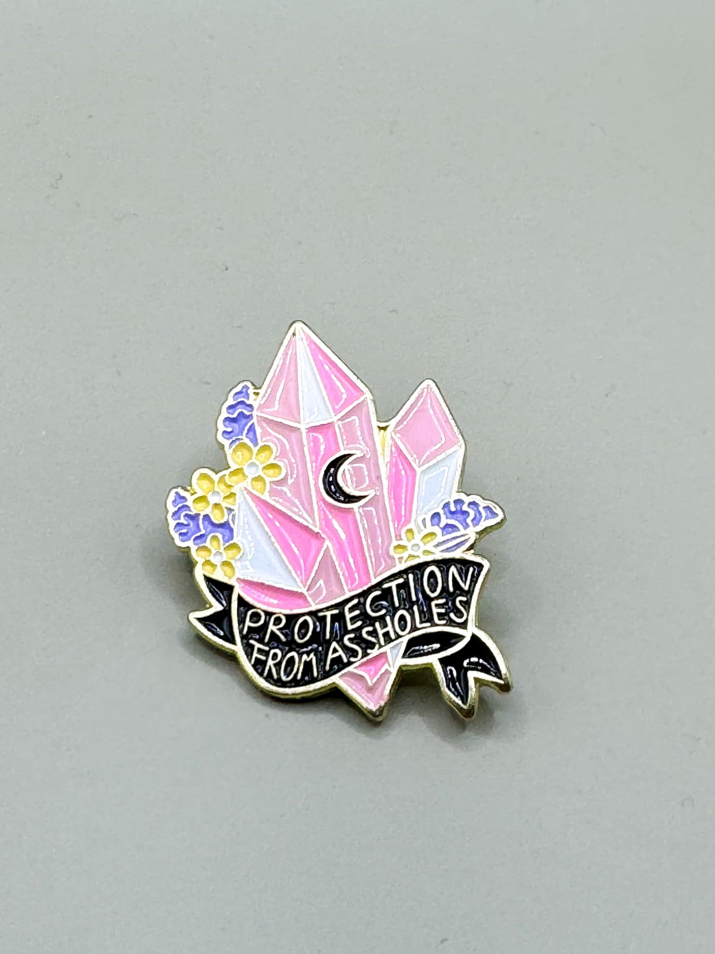 Protection from A**holes Pin Badge