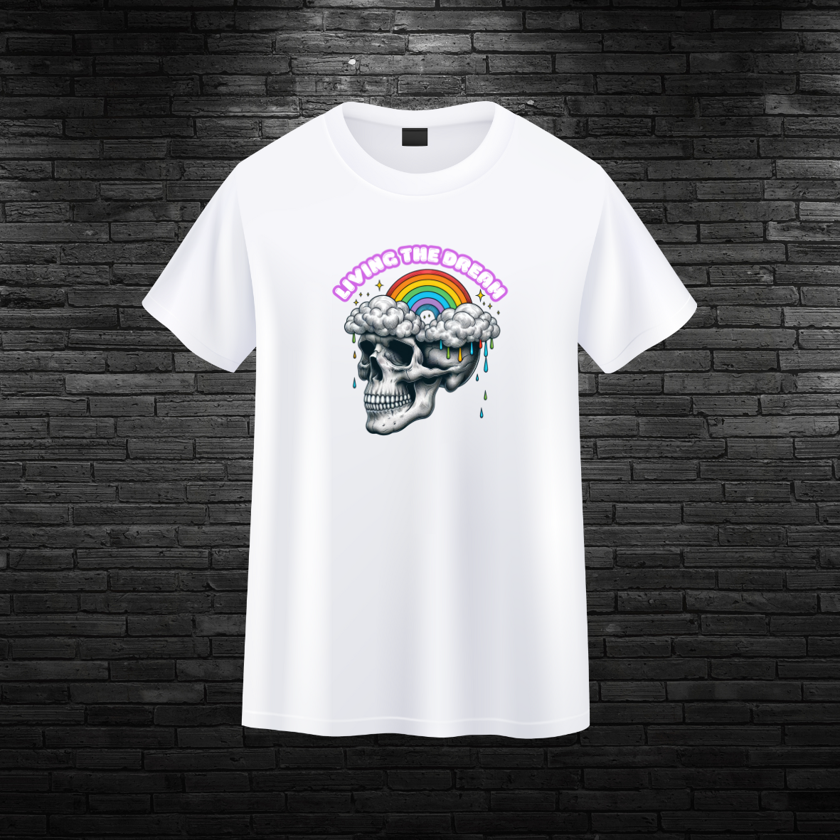 Living the Dream White Tee