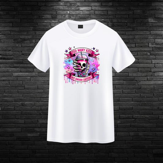 Too Many Kids White Tee