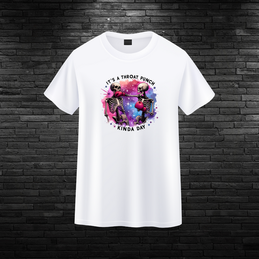 Throat Punch White Tee